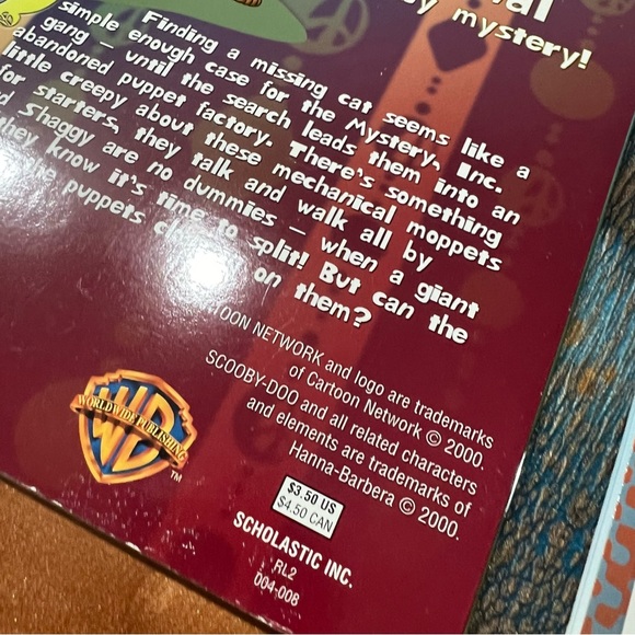 Vintage Y2K, Scooby-Doo, scholastic, books set of three with tattoos - Picture 9 of 11